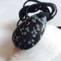 Pandantiv Obsidian fulg