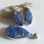 Set Lapis lazuli cercei si pandantiv