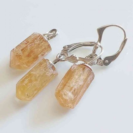 Set Topaz imperial cercei si pandantiv
