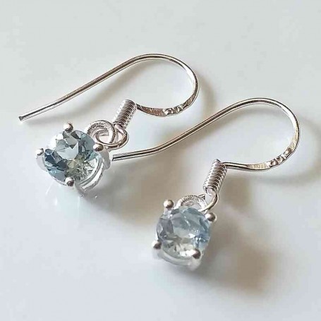Cercei Topaz albastru