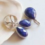 Set Lapis lazuli cercei si pandantiv