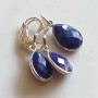 Set Lapis lazuli cercei si pandantiv