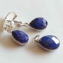Set Lapis lazuli cercei si pandantiv