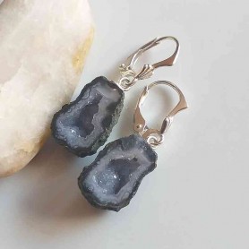 Cercei Agat cu geoda