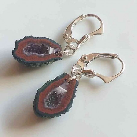 Cercei Agat cu minigeoda