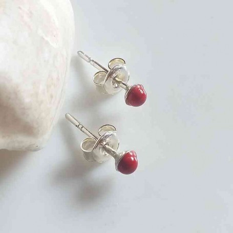 Cercei Coral colorat