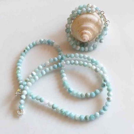 Set Larimar colier si bratara