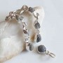 Set Diamant brut cercei si pandantiv
