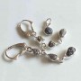 Set Diamant brut cercei si pandantiv